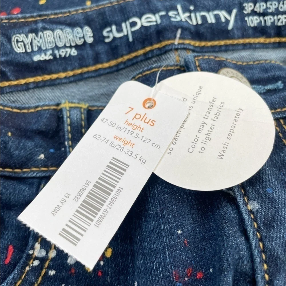 Gymboree Girls FUN Paint-splattered Skinny Jeans Various sizes New with Tags NWT - Picture 9 of 9